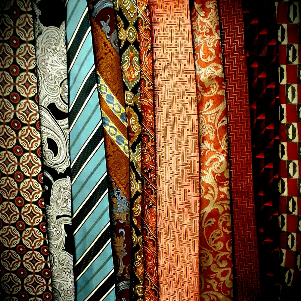 Designer silk ties